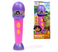 Dora, Tropical Forest Rhythm Microphone with Bilingual Music, Sounds and Phrases, Toy for Girls and Boys from 3 Years