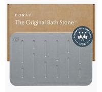 Dorai Home Bath Stone Mat 23.6"x15.4" - Luxury Diatomite Stone Mat, Quick-Dry, Non-Slip, Rain Ash
