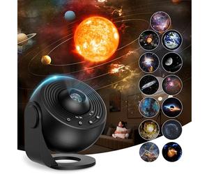 Doraimuni Planetarium Projector for Bedroom With 13 Film Discs, Galaxy Star Night Light With Timer, Nebula Space Lamp for Adults and Children