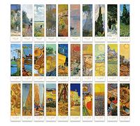 Doraking 30PCS Van Gogh Art Works Paper Bookmarks for Book Lovers, Boxed Famous Print Bookmarks Set (Painting)