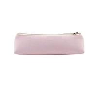 Doraking Pencil Bag Pen Case Cosmetic Makeup Bag Pen Pencil Stationery Pouch Bag Case/PU Leather Small Pencil Pouch Students Stationery Pouch Zipper Bag for Pens, Pencils, Markers (Pink)