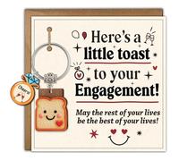 Doraler Keyring Funny Engagement Gifts for Couples, Engagement Gift Presents from Best Friend, Engagemen Card for Daughter and Fiance, Unique Cute Engagemen Gifts for Mr & Mrs Wedding Gift