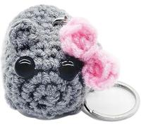 Doraler Sad Hamster Meme Keyring W Sound,Sad Hamster Keychain,Cute Keychain,Bag Charm,