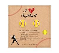 DORANA S925 Sterling Silver Stud Earrings for Teen Girls Women Baseball Soccer Volleyball Basketball Softball Football Soccer Stud Earrings Hypoallergenic, Sterling Silver, No Gemstone
