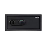 DORAS 26L Wall Mounted Digital Safe Box, Black With Override Key And Interior Lighting