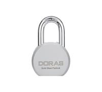 DORAS Heavy Duty Solid Steel Short Pop Shackle Padlock with 3 Keys, Suitable for Indoor/Outdoor Use