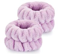 Dorbetar 2 Pcs Wrist Bands for Washing Face, Microfiber Wrist Towels for Washing Face, Spa Wristbands for Washing Face, Face Wash Wristbands, Arm Bands for Washing Face for Woman and Children