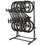 DorBuphan Bicycle Storage Rack for Garage, Freestanding Bike Storage Rack Max 5 Bikes, Heavy-Duty Solid Steel Bike Racks for Garage for Home and Garage Organizer