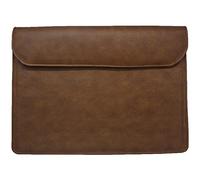Dorca Laptop Sleeve Compatible with ASUS Chromebook Flip C214MA-BU0452 2 in 1 Laptop 11.6 inch, PU Leather Ultra Slim Flap Style Protective Case, Brown