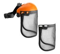 Dorccsi 2Pcs Safety Face Shield, Flexible Adjustable Steel Wire Mesh Face Shield for Weed Eating Whacking Yard Work Mask