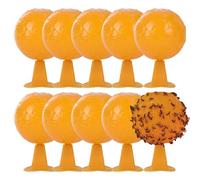 Dorccsi Fly Trap Ball 10Pcs 3.27in Fly Catcher Waterproof Sun Resistant Flytrap with Adhesive Attractant for Orchard Garden Market Flytrap Traps Outdoor