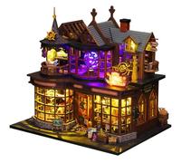 Dorccsi Miniature House Kit - Magical Theme - DIY Wooden Tiny House - Battery Powered - Easy Assembly - Adults & Kids