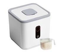 Dorccsi Rice Container 5kg Food Grade Dampproof Dual Silicone Seal Cereal Rice Bucket with Measuring Cup Strong Load Heat Resistant Rice Storage Rice Container Rice Storage Cereal Dispenser