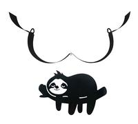Dorccsi Toilet Paper Roll Holder Cute Black Wall Mounted Sloth Rolls Tissue Storage Fit 5 Free Standing Funny Metal Organizer for Bathroom Decor Sheep