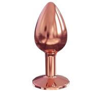 Dorcel Diamond Plug S - aluminium anal plug - small (rose gold)