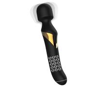 Dorcel Dual Orgasms Gold - 2-in-1 Massaging Vibrator (Black)