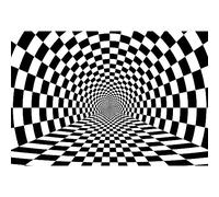 DORCEV 10x6.5ft Black White Abstract Checkers Photography Background Black White Abstract Art Space Photo Backdrop Zoom Meeting Modern House Party Wallpaper Kids Sci-fi Themed Party Photoshoot Decor