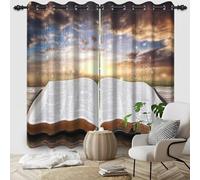 DORCEV Holy Bible Blackout Curtains Resurrection of Jesus Window Curtains Jesus Christ Cross God Bless Christianity Easter Church Christmas Christian Window Treatments Room Decor,42x84 inch,2 Panels