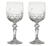 Dorchester - Fully Cut Wine Goblets - Wine Glasses Set - Red & White Wine Glasses - Made in Czech Republic - Set of 2