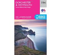 Landranger 194 Dorchester & Weymouth, Cerne Abbas & Bere Regis Map With Digital Version, Pink One Size