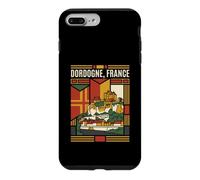 Dordogne France Flag Castles Vintage Travel Graphic Case for iPhone 7 Plus/8 Plus