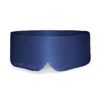 Dore & Rose Deep Sleep Mask Light Blocking - 23 Momme Mulberry Silk Eye Mask, Ultra Soft, Adjustable - Prevents Puffy Eyes, Fine Lines & Wrinkles - Travel Sleeping Mask for Men & Women - Dark Blue