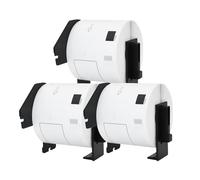 Doree White DK-11202 DK11202 Compatible Brother Address Label Rolls 3pack - 62mm × 100mm for Brother QL-500 QL-550 QL-570 QL-700 QL-800 (300 Labels per roll)