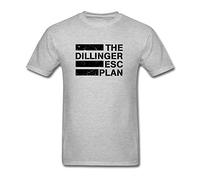 Doreen Alberta Men's The Dillinger Escape Plan Band Logo Mathcore T-Shirt Short Sleeve Small Grey