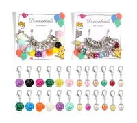 DoreenBeads Stitch Markers for Crocheting and Knitting, Removable Crochet Stitch Markers with Lobster Clasp Knitting Crocheting Accessories (Roses and Pearls)