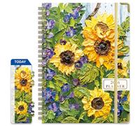 DoReFaSol 2026 Academic Planner, Weekly and Monthly Planning Book, Calendar Planner,Hardcover Teacher Student Planning Agenda book with Tabs, A5 School Organizer for Student Teacher (Sunflower)