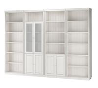 Dorel Anita Wall Unit 5 White Lacquer