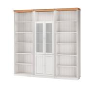 Dorel Anita Wall Unit 7 In White Honey
