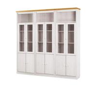 Dorel Anita Wall Unit L In White Honey