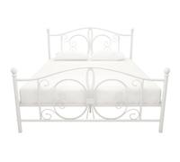 Dorel Bombay Metal Bed White King, White