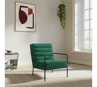Dorel Alphason Bookham Accent Chair Green Velvet, Green