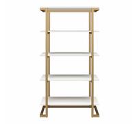 Dorel Home Camila 5 Shelf Bookcase White, White