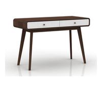 Dorel Home Cassie Desk 2 Drawers WalnutWhite120x50x79cm - Brown