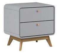 Dorel Loft24 Cassie Nightstand Grey, Grey