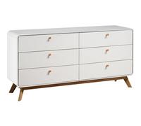 Dorel Cassie Chest With 3+3 Drawers In White