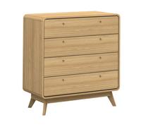 Dorel Loft24 Cassie 4 Drawer Dresser Oak, Brown
