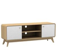 Dorel Cassie Tv-Stand With 2 Doors In Oak Look White
