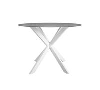 Dorel Circi Dining Glass Table Black And White