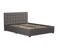 Dorel lizabeth Bed King Uk Grey Linen 2Bx