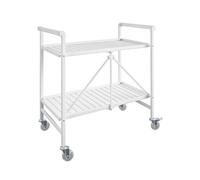 Dorel Cleo Folding Serving Cart Inout White