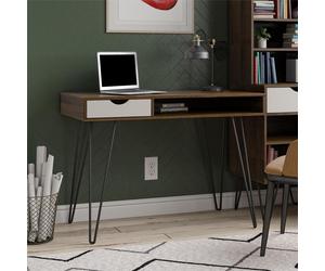 Dorel Concord 1 Drawer Desk - Brown