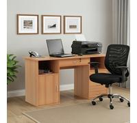 Dorel Dallas 4 Drawer Office Desk - Beech