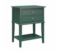 Dorel Home Franklin End Table with 2 Drawers Green - Green