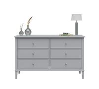 Dorel Home Franklin 6 Drawer Dresser Gray - Grey