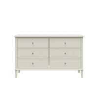 Dorel Home Franklin 6 Drawer Dresser Soft White - White