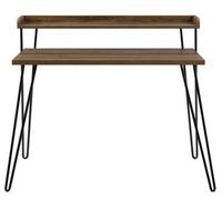 Dorel Haven Retro Desk With Riser In Walnut Look